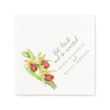 Frühspinnen-orchid-Papierservietten