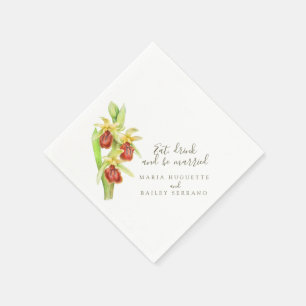 Frühspinnen-orchid-Papierservietten Serviette