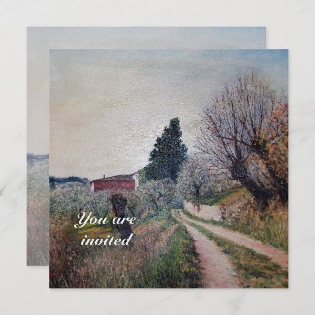 FRÜHSTE FRÜHSTÜCK IN DER TUSKANISCHEN LANDSCHAFT EINLADUNG (Vorne/Hinten)