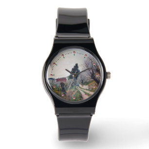 FRÜHSTE FRÜHSTÜCK IN VERNALESIEN / Toskana Landsch Armbanduhr