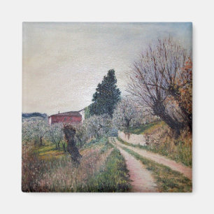 FRÜHSTE FRÜHSTÜCK IN VERNALESIEN / Toskana Landsch Magnet