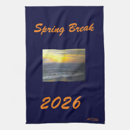 "FRÜHSTÜCK 2026 OZEAN SUNSET KITCHEN TOWEL" GESCHIRRTUCH