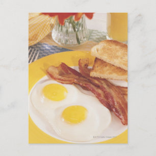Frühstück 2 postkarte