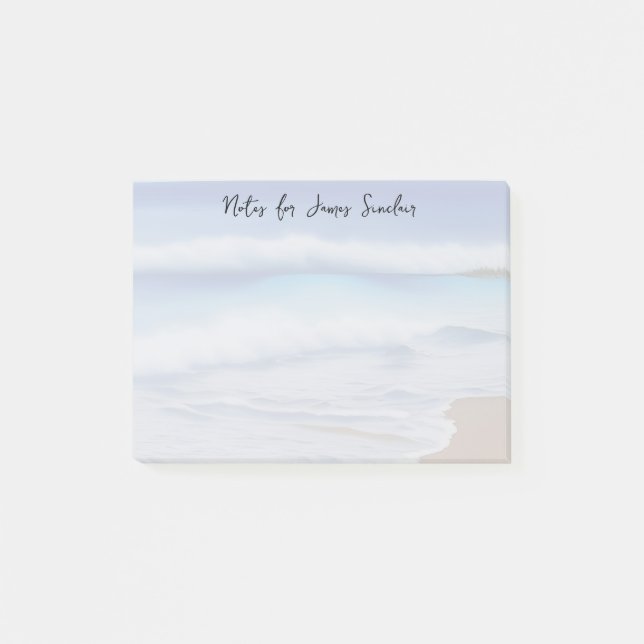 Frühstück am Sandstrand Post-it Klebezettel (Vorderseite)