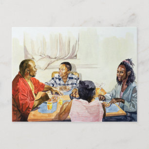 Frühstück am Wochenende 2003 Postkarte