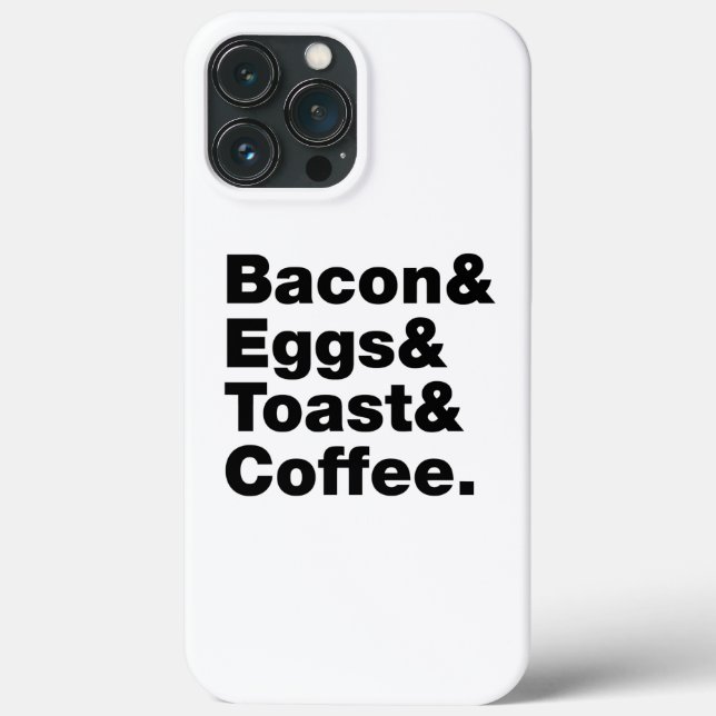 Frühstück (Bacon & Eggs & Toast & Coffee). Case-Mate iPhone Hülle (Rückseite)