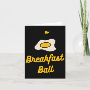 Frühstück Ball Mulligan Golf Karte