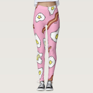 Frühstück Bonanza: Cartoon Freuen Leggings