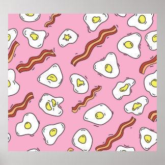 Frühstück Bonanza: Cartoon Freuen Poster