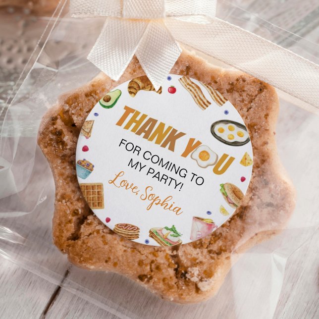 Frühstück Brunch Birthday Classic Round Sticker (Von Creator hochgeladen)