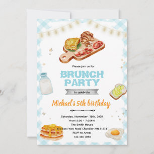 Frühstück Brunch Geburtstagsparty-Einladung Einladung