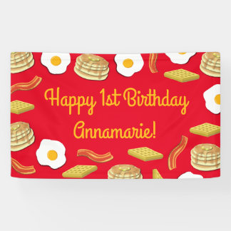 Frühstück Brunch Geburtstagsparty Kinder Banner