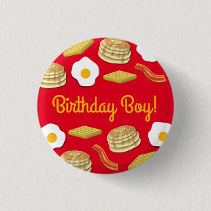 Frühstück Brunch Geburtstagsparty Kinder Button