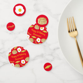 Frühstück Brunch Geburtstagsparty Kinder Konfetti