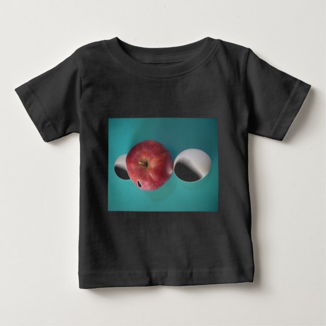 Frühstück Buddies: Zwei Eier $an Apple Still Life Baby T-shirt (Vorderseite)