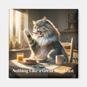 Frühstück Cat Magnet