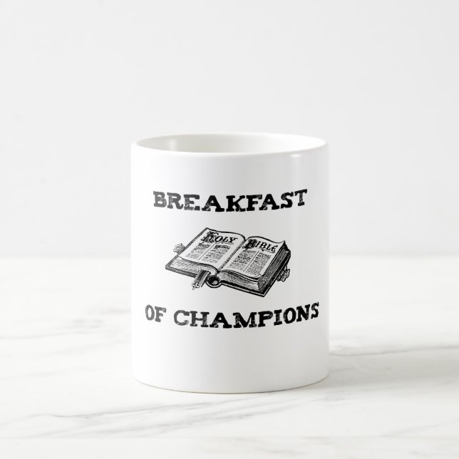Frühstück der Champions-Tasse Kaffeetasse (Mittel)