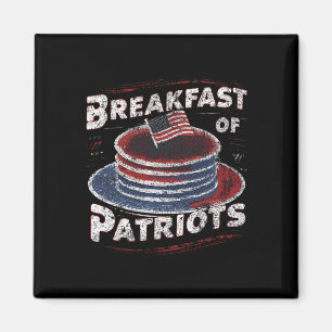Frühstück der Patrioten Pfannkuchen Amerikanischer Magnet