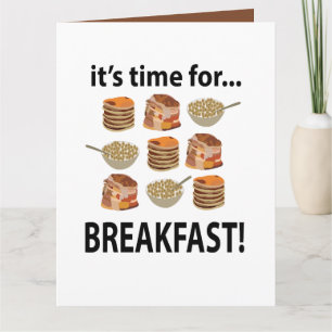 Frühstück Es ist Zeit fürs Frühstück Karte
