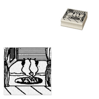 Frühstück für Katzen 🐈 🐈 ⬛ Gummistempel