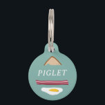 FRÜHSTÜCK HAUSTIERMARKE<br><div class="desc">FRÜHSTÜCK: EIER, BACON & TOAST - ILLUSTRIERTE PET TAG.</div>