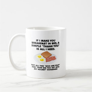 Frühstück Im Bett Lustiger Becher Kaffeetasse