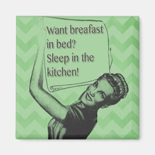 Frühstück im Bett? Magnet
