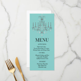 Frühstück im Chandelier Menu Menükarte