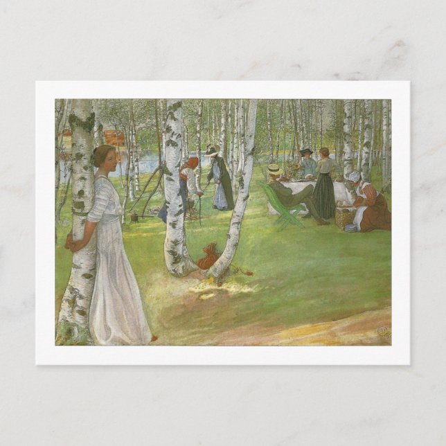 Frühstück im Open by Carl Larsson Postkarte (Vorderseite)
