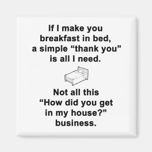 Frühstück in Bed and Breakfast Magnet