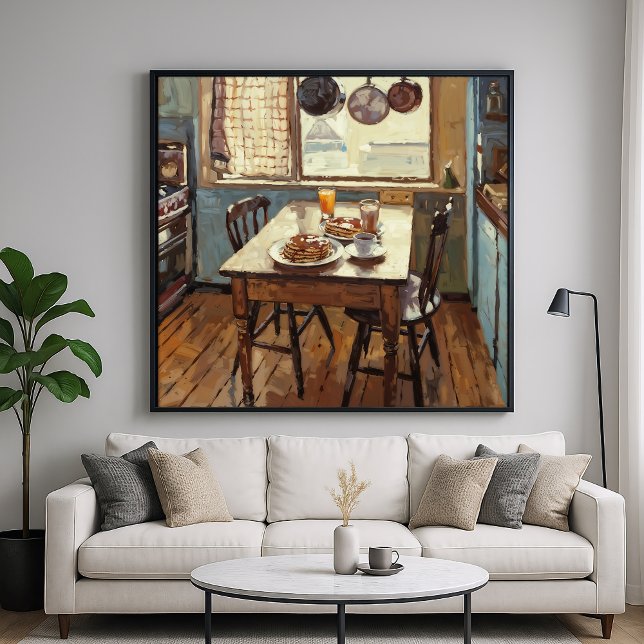 Frühstück in der Küche - Stil der Painterly Impres Poster (Von Creator hochgeladen)