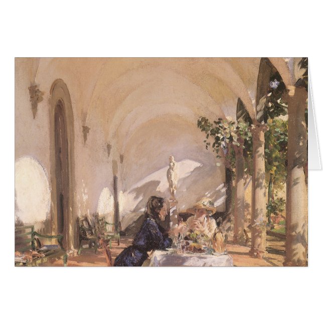 Frühstück in der Loggia von John Singer Sargent (Vorderseite (Horizontal))