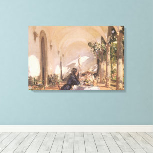 Frühstück in der Loggia von John Singer Sargent Leinwanddruck