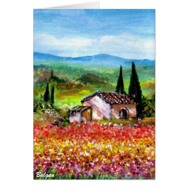 FRÜHSTÜCK IN DER TUSKANISCHEN LANDSCHAFT (Vorne)