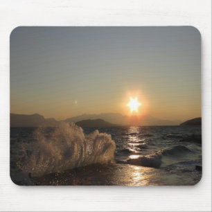 Frühstück in Kroatien schöner Sonnenuntergang Mousepad