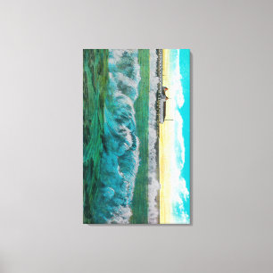 Frühstück in Long Beach, Kalifornien Leinwanddruck