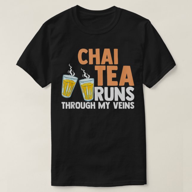 Frühstück Indischer Drink Rezept 8 T-Shirt (Design vorne)