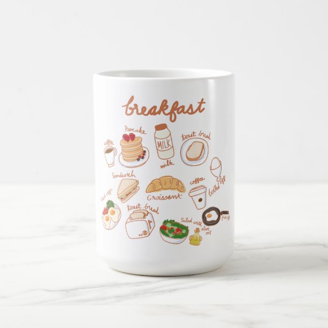 Frühstück Kaffeetasse (Mittel)