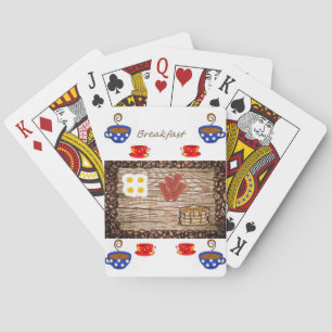 Frühstück-Kartenspiel Deck Spielkarten