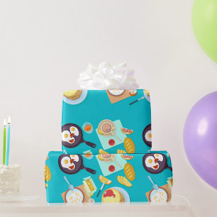 Frühstück Lebensmittel Geschenkpapier