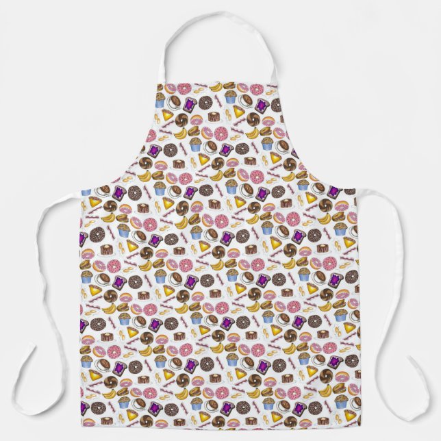 Frühstück Lebensmittel Muffin Banana Pancake Bacon Schürze (Vorderseite)