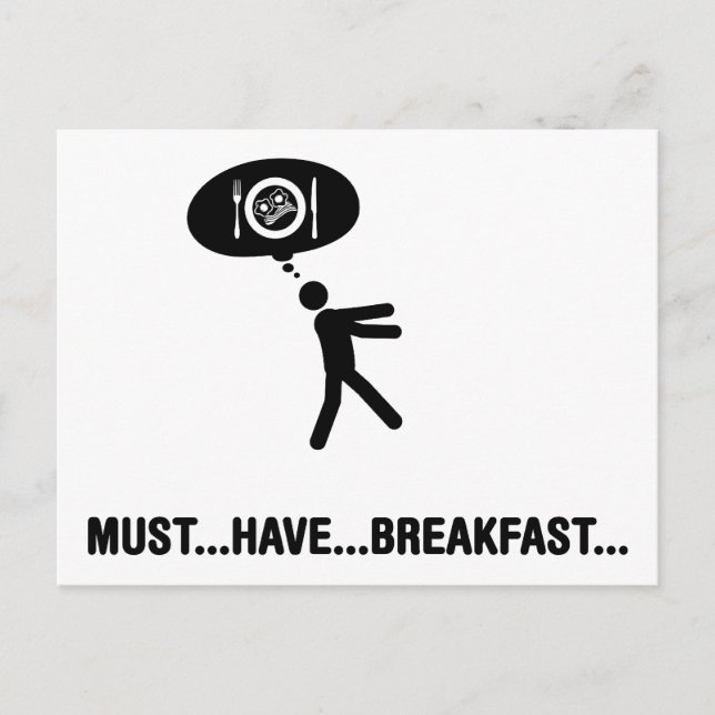 Frühstück Lover Postkarte (Vorderseite)