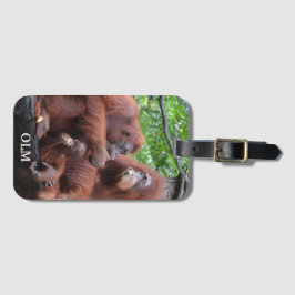 Frühstück mit dem Orangutans Zoo in Singapur Gepäckanhänger