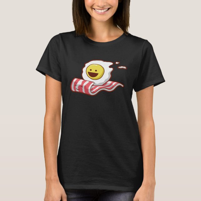 Frühstück mit Ei und Bacon T-Shirt (Vorderseite)