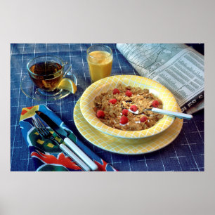 Frühstück morgens poster