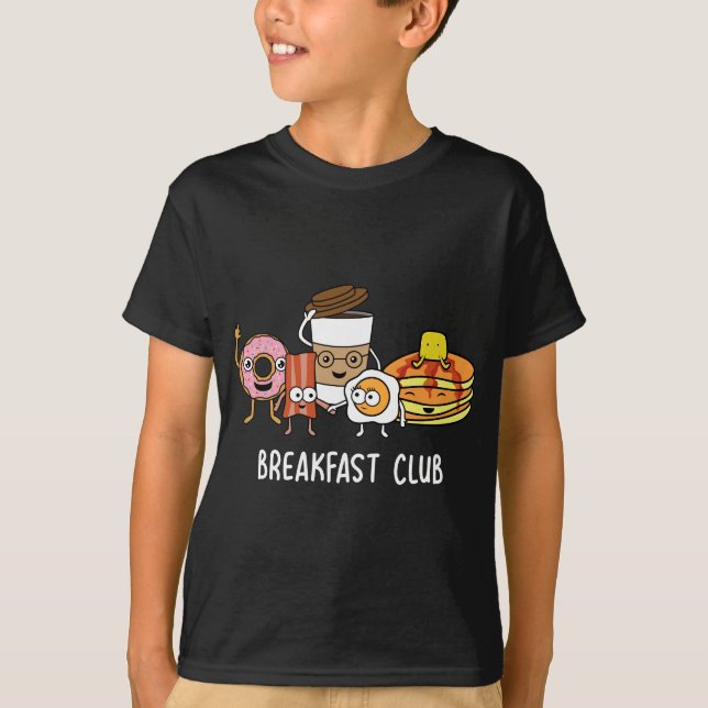 Frühstück Niedlich Kawaii Bfast Club Parody Funny  T-Shirt (Vorderseite)