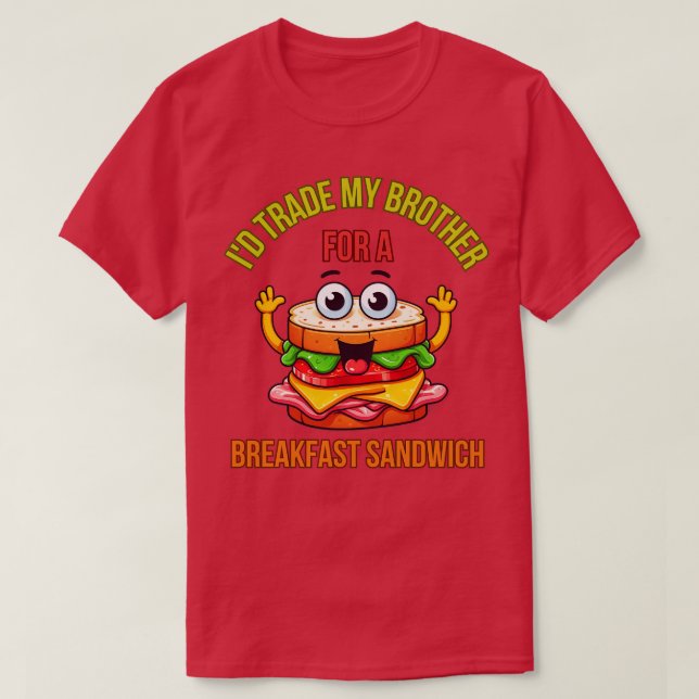 Frühstück Sandwich 3 T-Shirt (Design vorne)