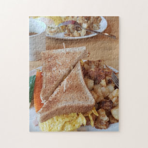 Frühstück Sandwich Hashbrowns Feinschmecker Puzzle