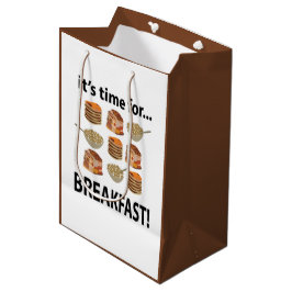 Frühstück seine Zeit für das Frühstück Mittlere Geschenktüte