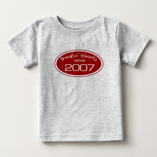 Frühstück seit 2007 baby t-shirt (Vorderseite)